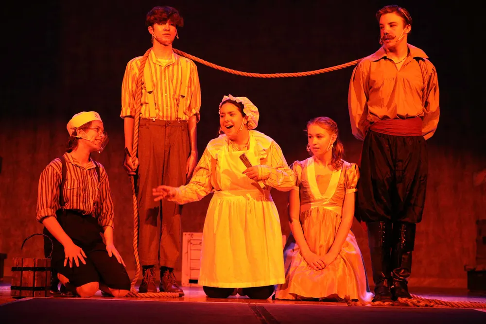 Peter and the Starcatcher, Alden High School, 2021. Photo 2 by Rick Penny.